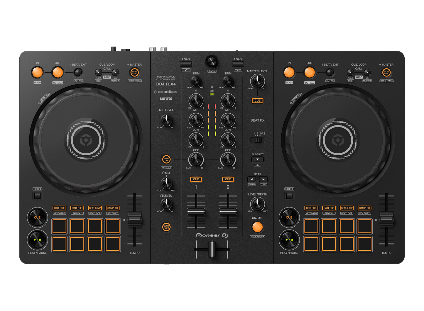 DDJ-FLX4 — 2 - Channel DJ Controller for Rekordbox & Serato DJ